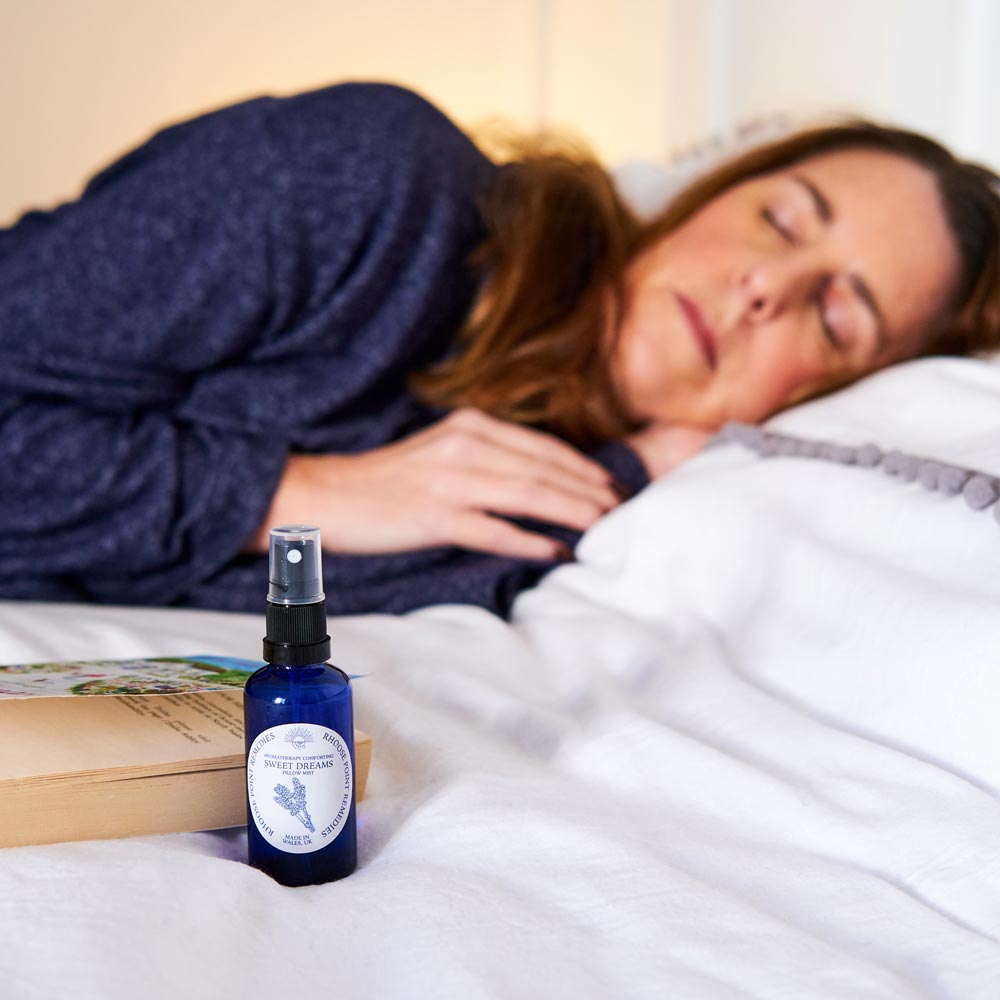 Lavender Pillow Spray on nightstand