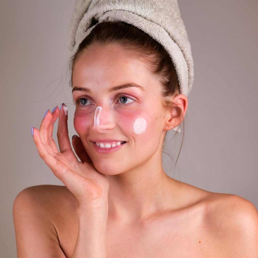 Organic rosacea cream model