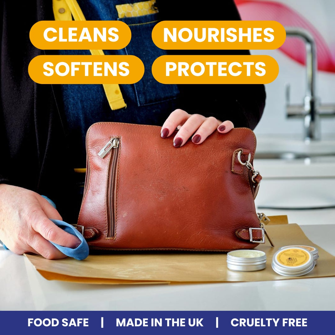Beeswax leather polish tote repair