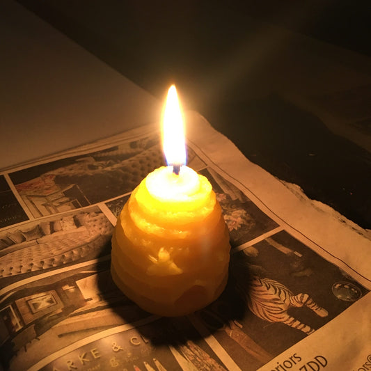 Beeswax Beehive Candle Photo