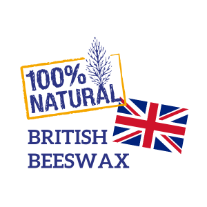 Natural British beeswax candle