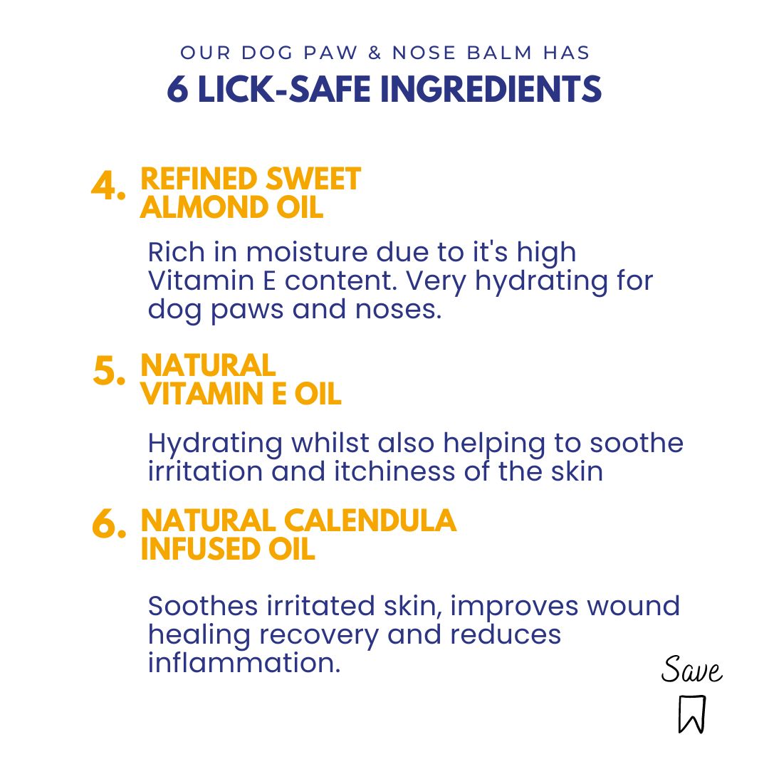 Safe ingredients dog nose balm