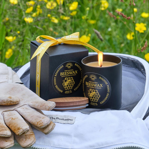 Beeswax candle lifestyle