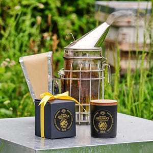 Beeswax candle lifestyle