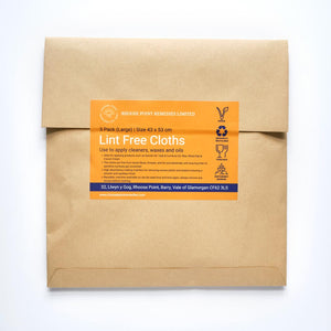 Studio shot lint-free cloths