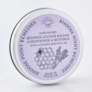 Beeswax leather polish with lavender
