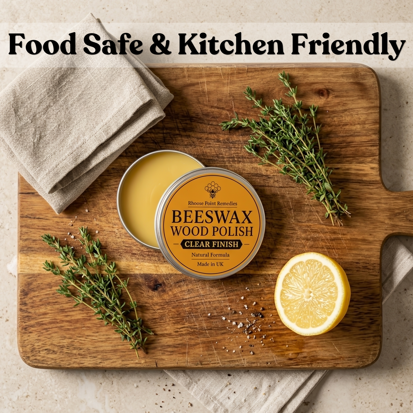 Premium Beeswax Wood Polish & Furniture Wax Treatment