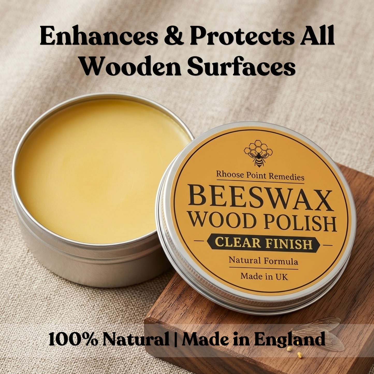 Premium Beeswax Wood Polish & Furniture Wax Treatment
