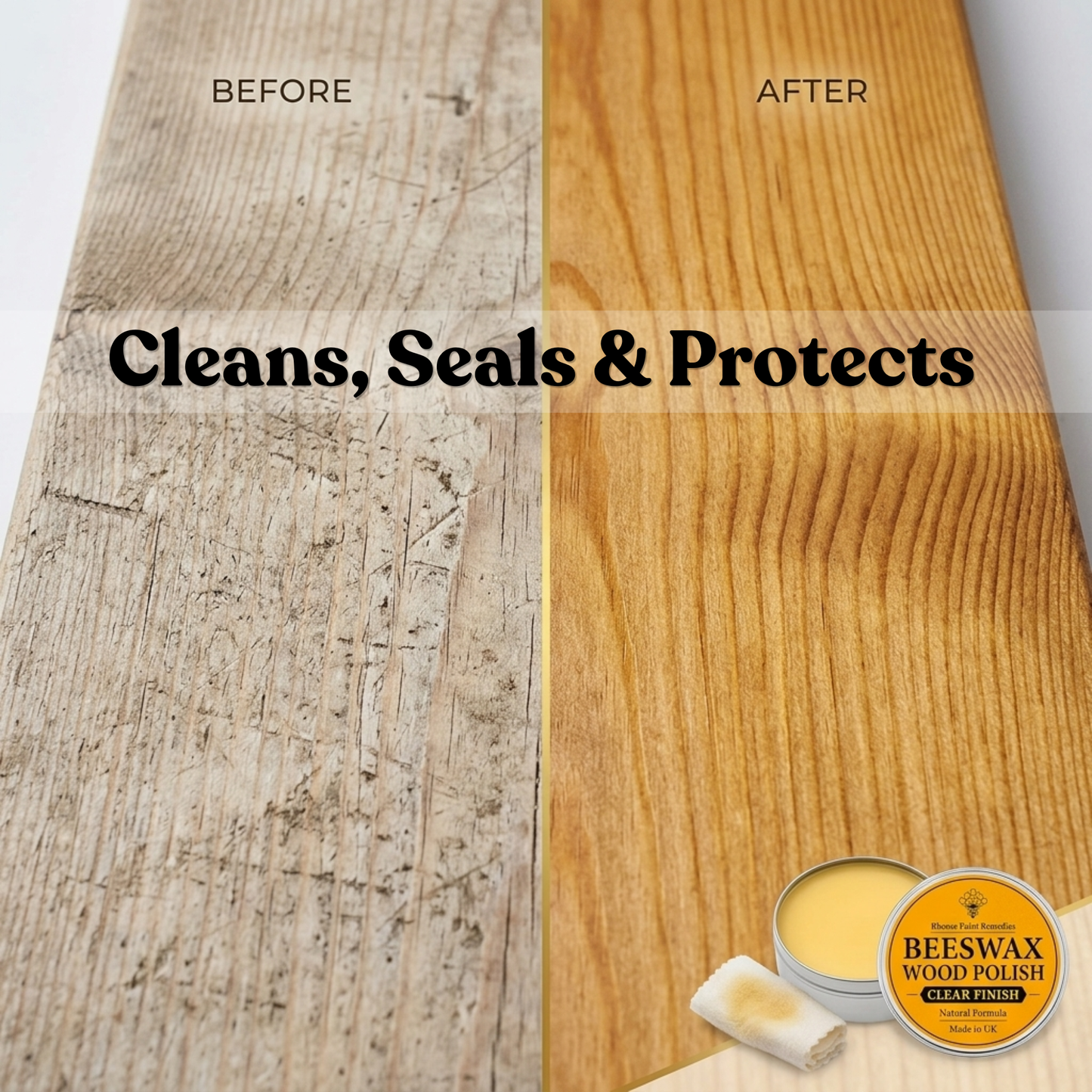 Premium Beeswax Wood Polish & Furniture Wax Treatment
