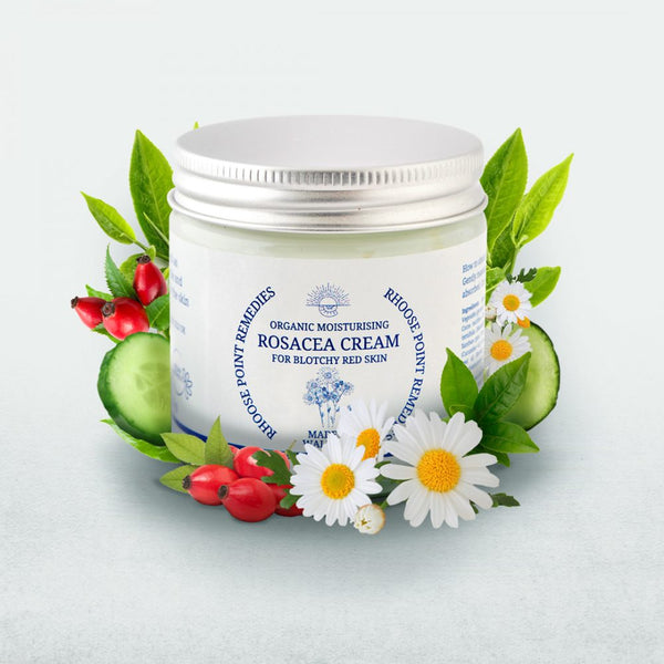 Organic rosacea cream portrait