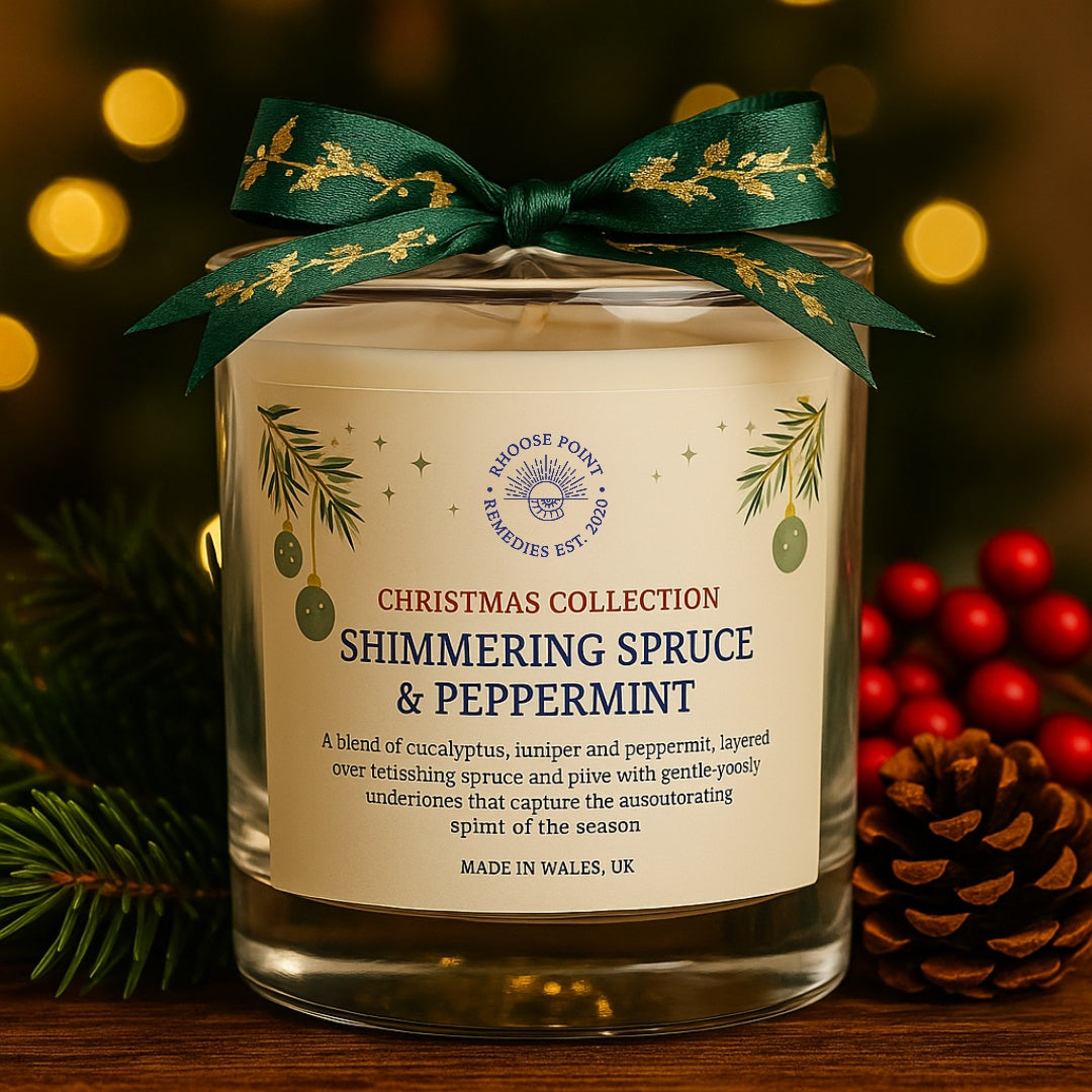 christmas shimmering spruce peppermint