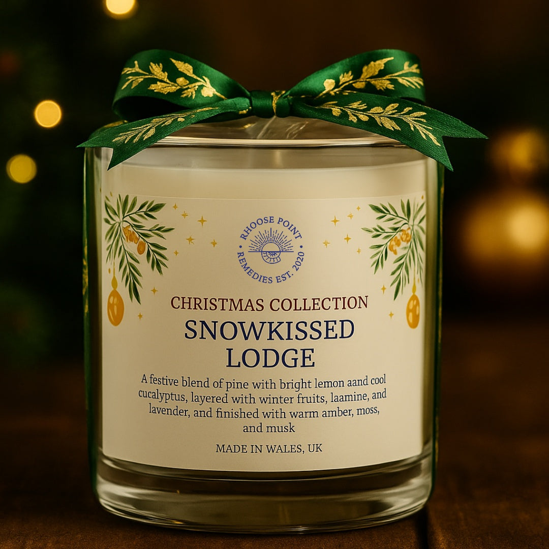 christmas snowkissed lodge