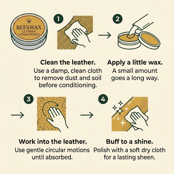 Premium Beeswax Leather Polish