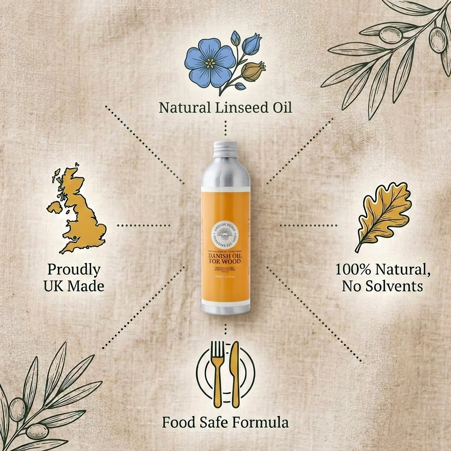 VOC Free Danish Oil – Natural Wood Finish & Protection