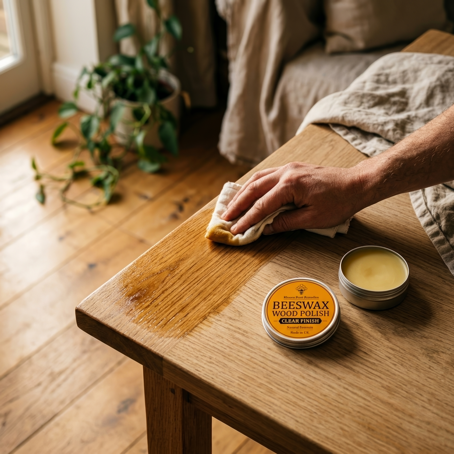 Premium Beeswax Wood Polish & Furniture Wax Treatment