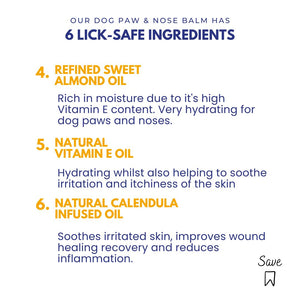 Safe ingredients dog nose balm