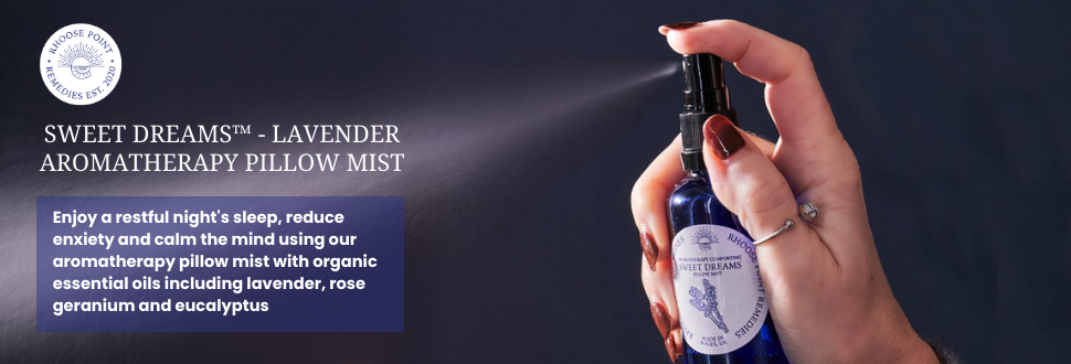 Image of Lavender Pillow Mist being sprayed by a woman