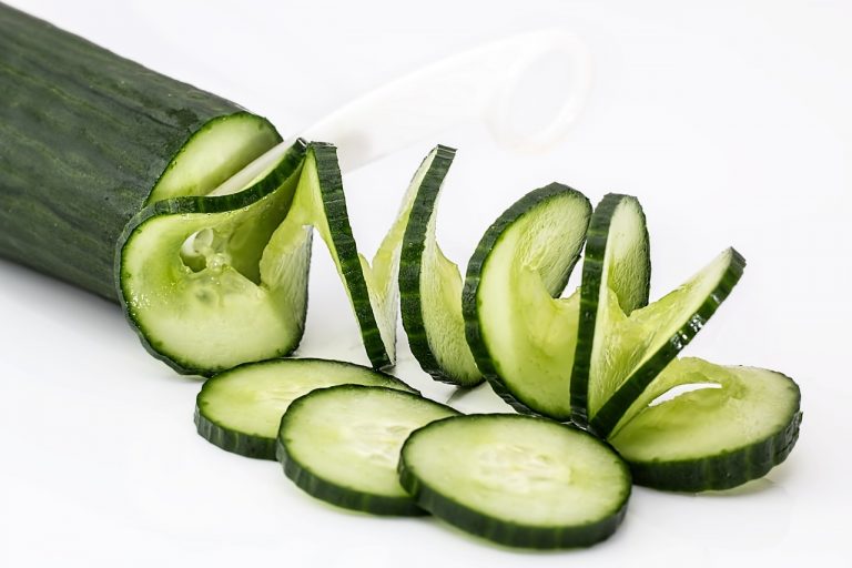 cucumber, salad, food