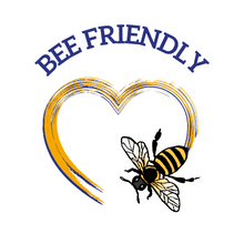 bee friendly logo for beeswax products handmade in wales